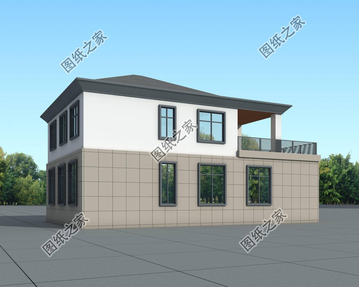 現(xiàn)代風(fēng)二層自建房，方寸之間，皆是大氣