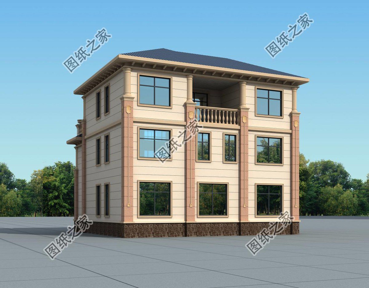 三層歐式別墅，富麗堂皇，建于鄉(xiāng)村，絕對是最吸引人眼球的一座