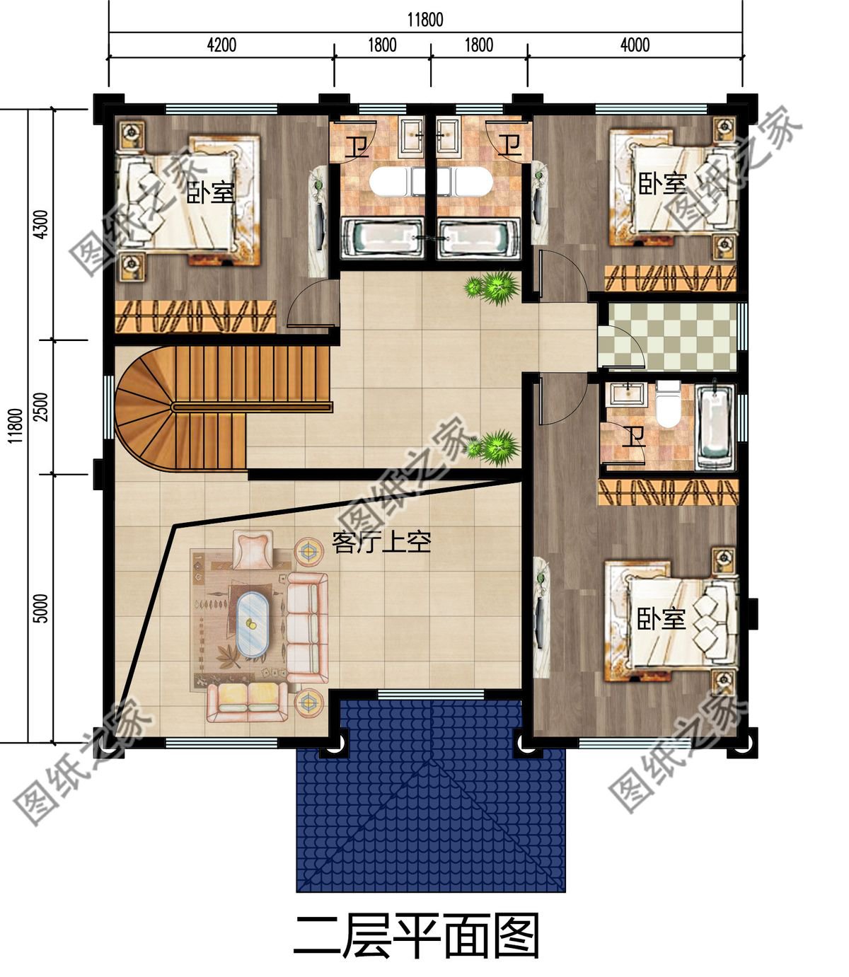 三層歐式別墅，富麗堂皇，建于鄉(xiāng)村，絕對是最吸引人眼球的一座