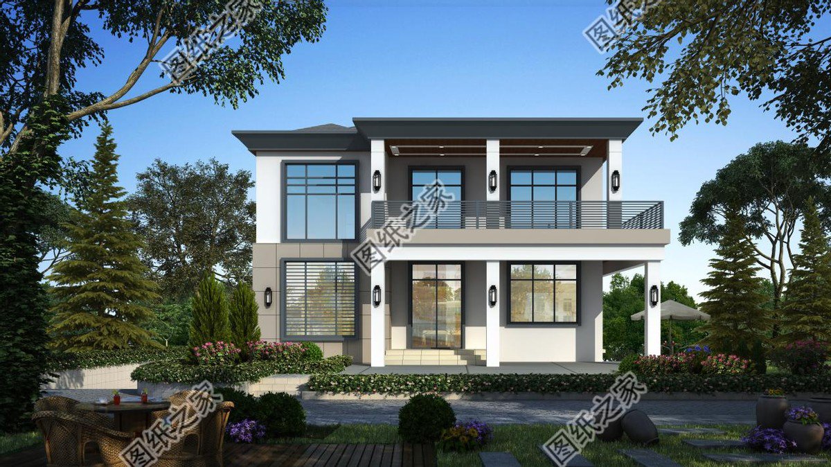 現(xiàn)代風(fēng)別墅，簡潔的裝飾設(shè)計(jì)，符合年輕人的審美