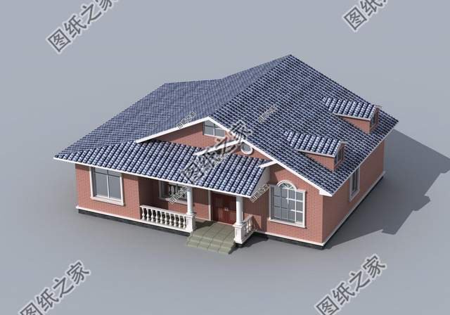 一層帶閣樓設(shè)計(jì)圖，精致洋氣，可以人手一座的好房型