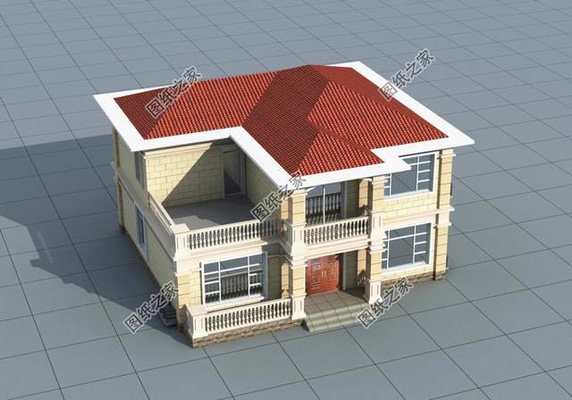 田園二層別墅設(shè)計(jì)圖，簡單的設(shè)計(jì)，回歸田園的懷抱