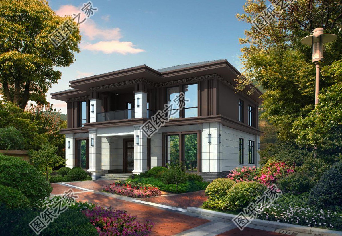 新中式雙層別墅，簡(jiǎn)約的外觀，實(shí)用的布局給你帶來別樣的體驗(yàn)