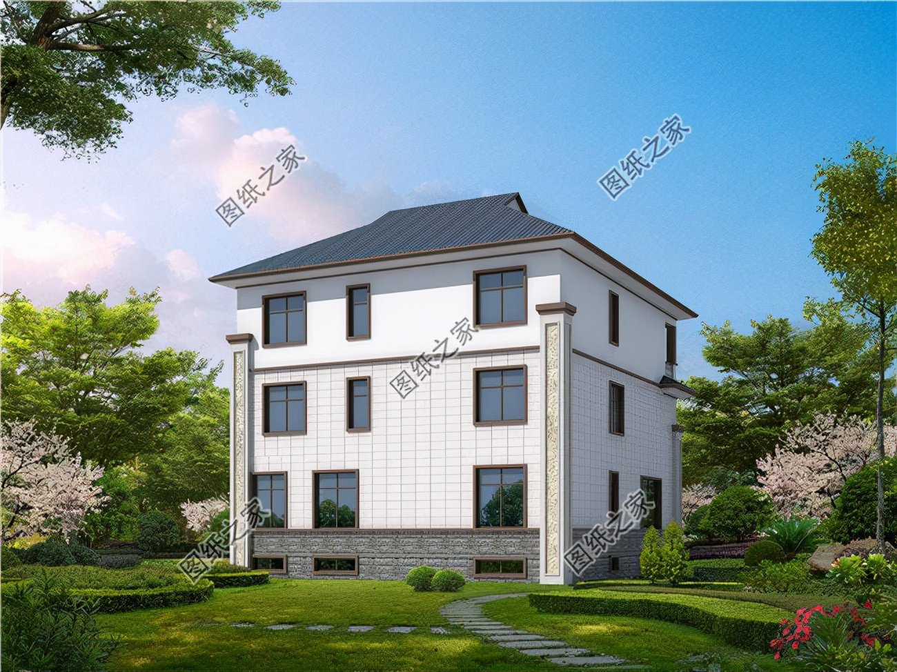 三層別墅帶地下室設(shè)計(jì)圖，提高家中生活品質(zhì)，全村人都搶著要圖紙