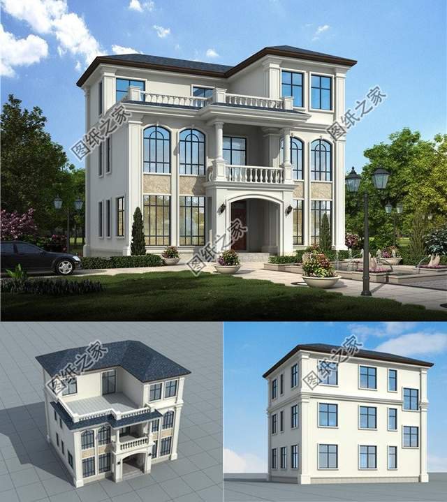 三層歐式住宅設(shè)計(jì)圖，藝術(shù)家園，享受自然