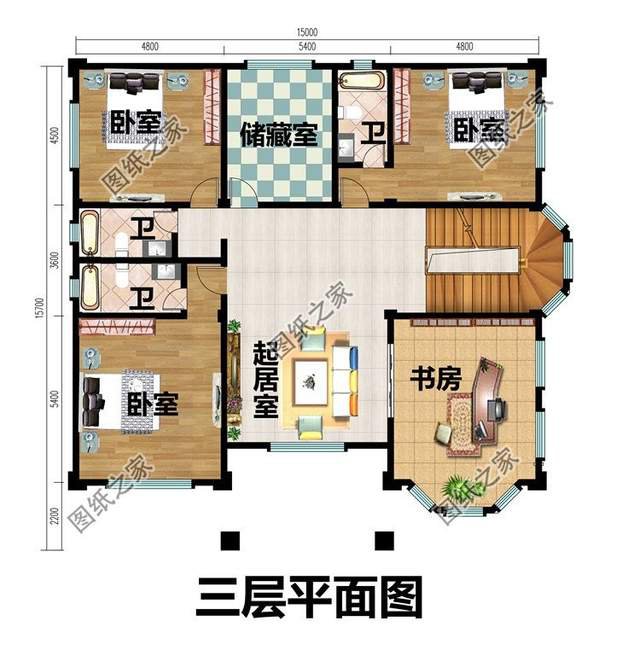 四層獨(dú)棟別墅設(shè)計(jì)圖紙，舒適與奢華，余生都讓他人羨慕吧