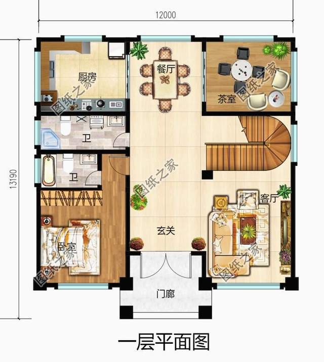 四層獨(dú)棟別墅設(shè)計(jì)圖紙，舒適與奢華，余生都讓他人羨慕吧
