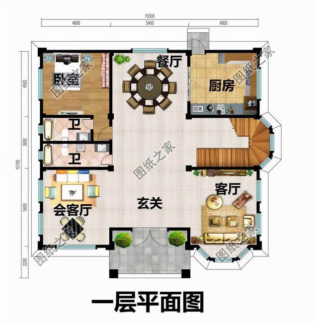 四層獨(dú)棟別墅設(shè)計(jì)圖紙，舒適與奢華，余生都讓他人羨慕吧