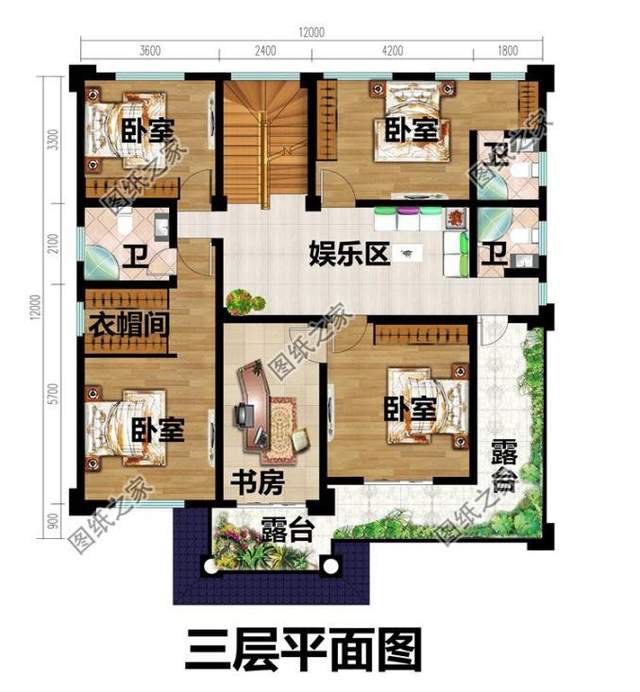 四層獨(dú)棟別墅設(shè)計(jì)圖紙，舒適與奢華，余生都讓他人羨慕吧