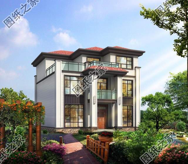 三層別墅設(shè)計圖，家里宅基地別浪費，看看這三款咋樣？