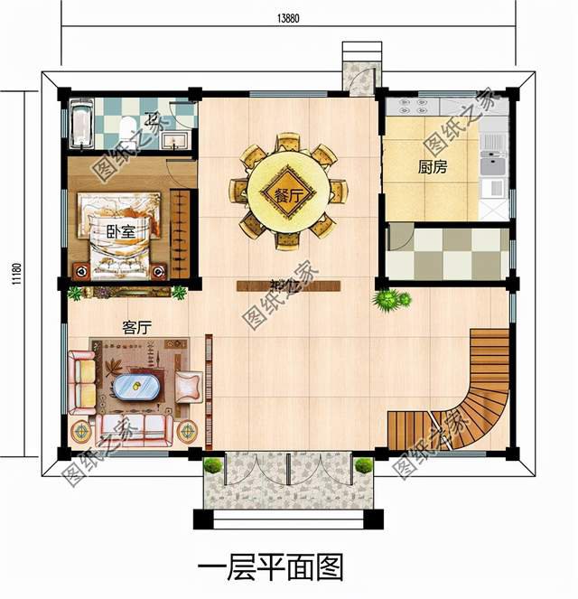 新中式三層圖紙，彰顯主人品位，出門也有面子