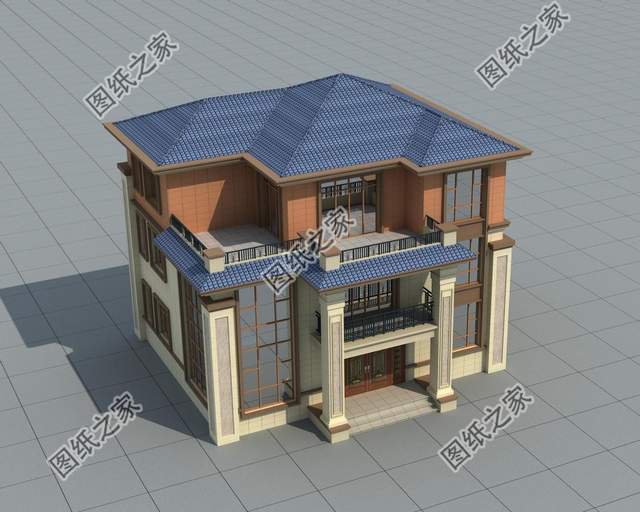 新中式三層圖紙，彰顯主人品位，出門也有面子