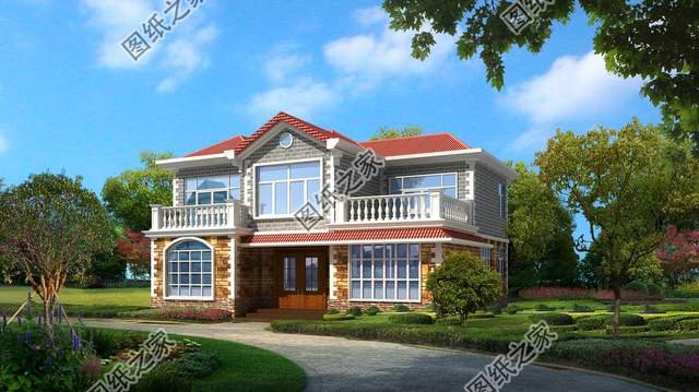 農(nóng)村雙層別墅設計圖，新農(nóng)村新面貌，好看的別墅來助陣