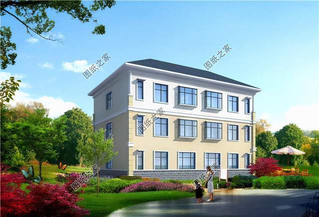 雙拼兄弟別墅設計圖，家里兩兄弟感情好，蓋雙拼最合適