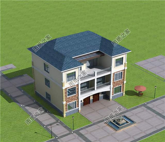 雙拼兄弟別墅設計圖，家里兩兄弟感情好，蓋雙拼最合適