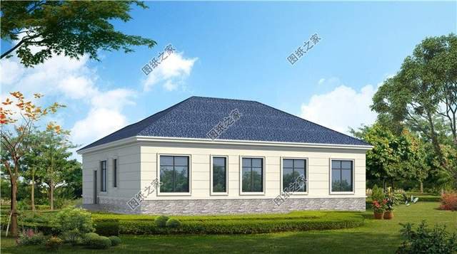 鄉(xiāng)村別墅一層設(shè)計(jì)圖紙，回老家蓋如此舒適比高層更實(shí)用