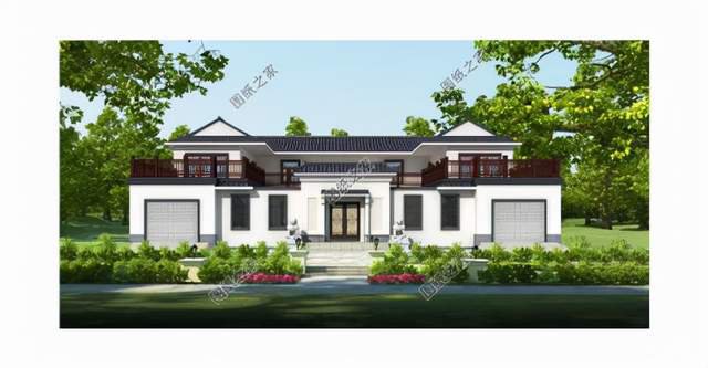 中式合院設(shè)計，高低有序，層次分明享受鄉(xiāng)村純樸生活