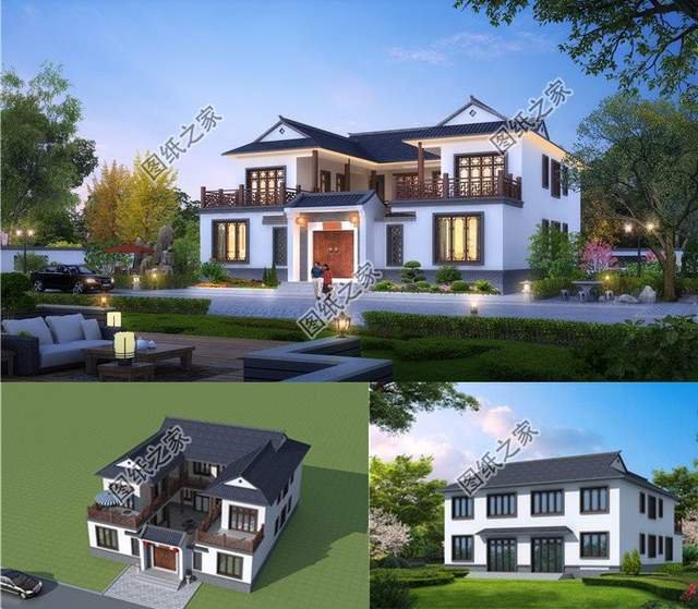 農(nóng)村兄弟雙拼別墅，超美膩的新中式風(fēng)格，大氣靚麗