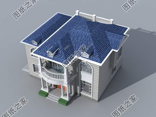 歐式雙層別墅設(shè)計(jì)圖，大氣又內(nèi)斂，量身定制的好房型