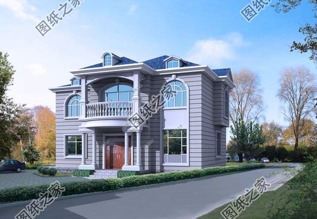 歐式雙層別墅設(shè)計(jì)圖，大氣又內(nèi)斂，量身定制的好房型