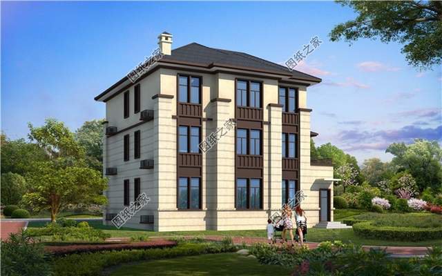 新中式三層自建房圖紙，不過時的設計，在老家建一棟揚名百年