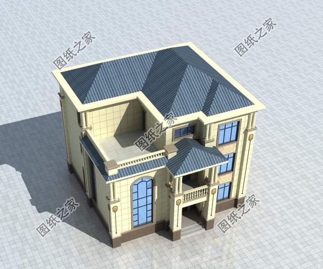 歐式豪華別墅設(shè)計圖，尊貴典雅，無限享受