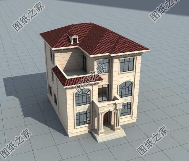 歐式豪華別墅設(shè)計圖，尊貴典雅，無限享受