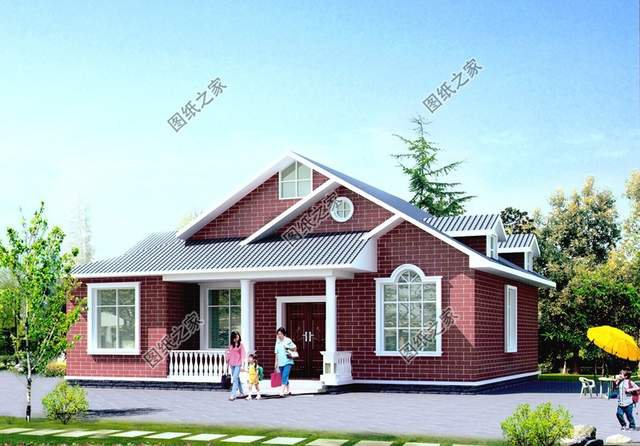 鄉(xiāng)村一層半設(shè)計(jì)圖，農(nóng)村原汁生活，大家風(fēng)范