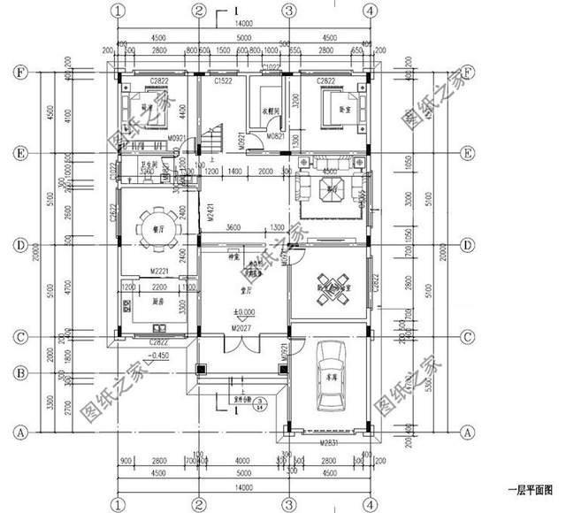 鄉(xiāng)村自建房車庫設(shè)計(jì)，簡潔美觀，給人以親切感