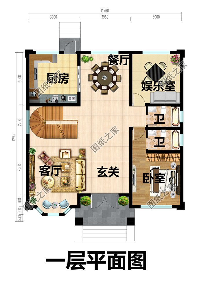 農(nóng)村自建三層半歐式別墅