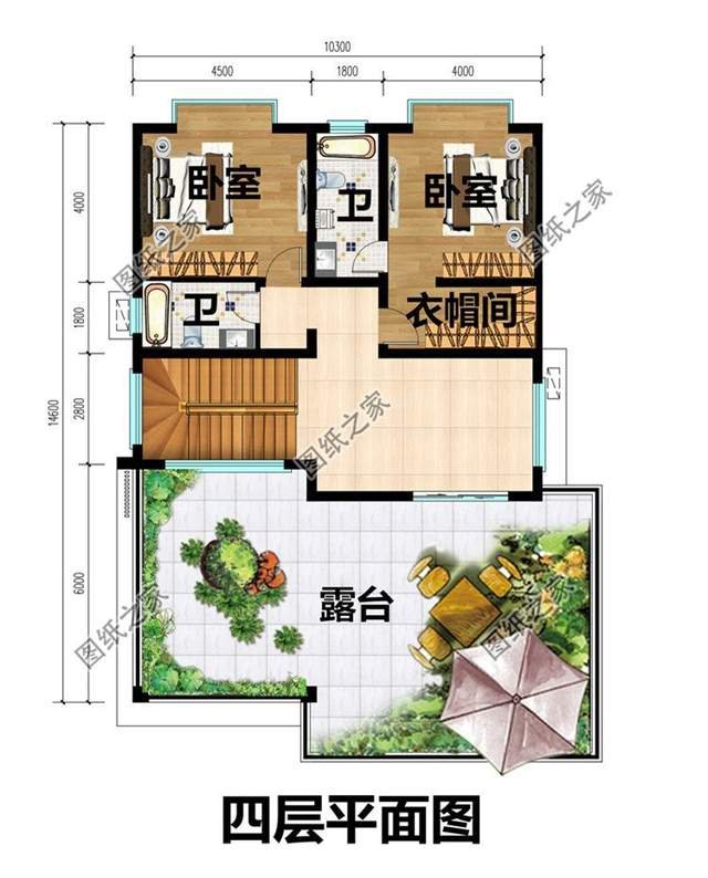 高端四層別墅設(shè)計(jì)圖，給你一個(gè)五星級(jí)的家