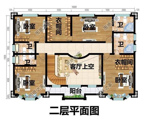 對稱性歐式二層別墅，這房子可真有氣勢，簡直是個小宮殿