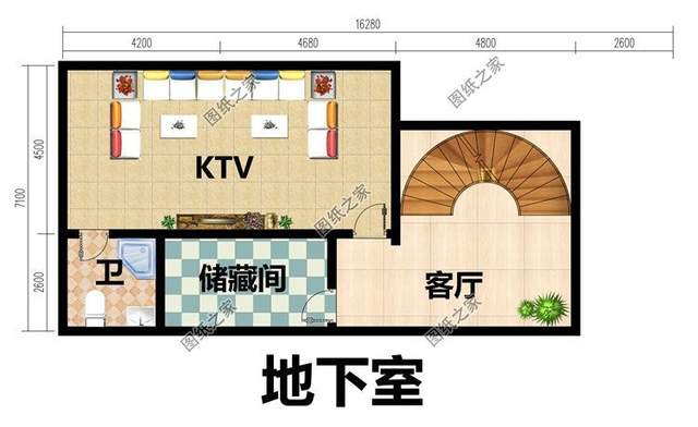 別墅帶地下室設(shè)計(jì)圖，鄉(xiāng)下建房不比城市差，回鄉(xiāng)建房選它