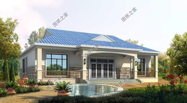 大戶型一層自建房，回老家給父母蓋的養(yǎng)老房，蓋哪套都不虧