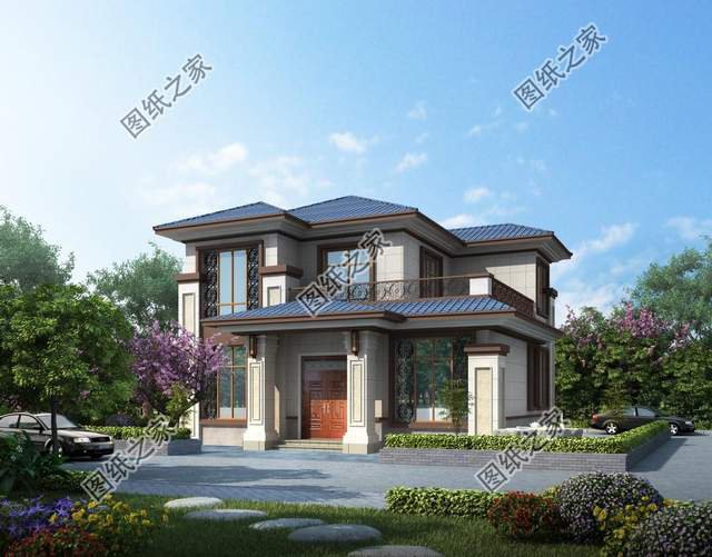 鄉(xiāng)村二層別墅設(shè)計，屋內(nèi)布局合理，造價約15w您不心動？