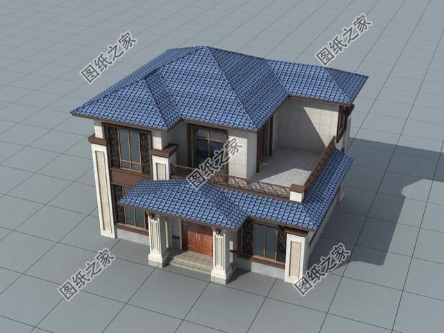 鄉(xiāng)村二層別墅設(shè)計，屋內(nèi)布局合理，造價約15w您不心動？