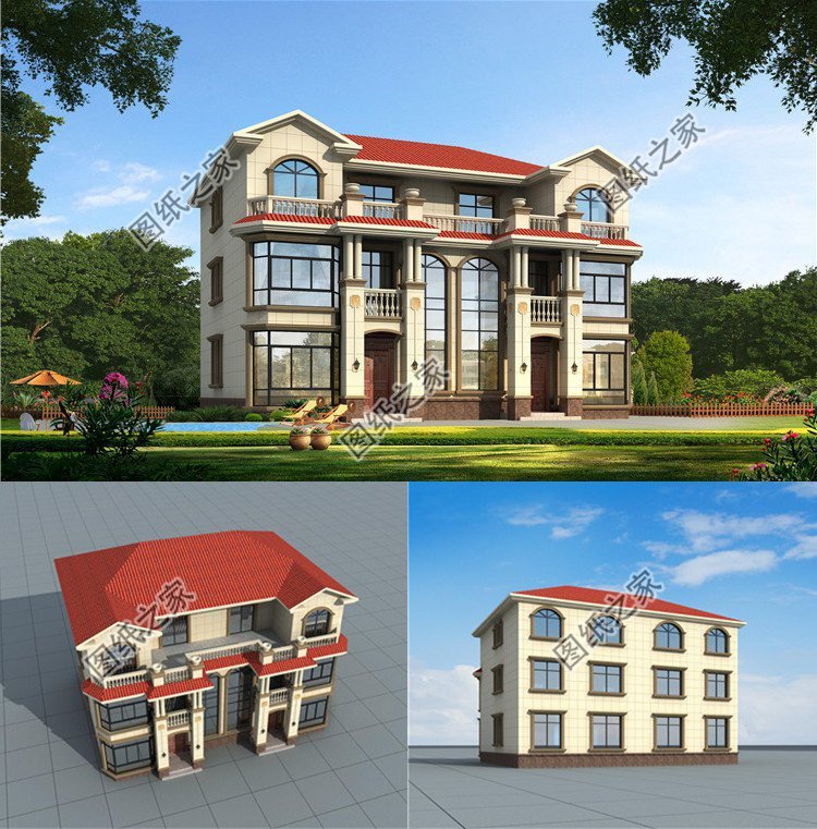 雙拼兄弟自建房，圓蓋別墅夢(mèng)想，家人住在一起更熱鬧