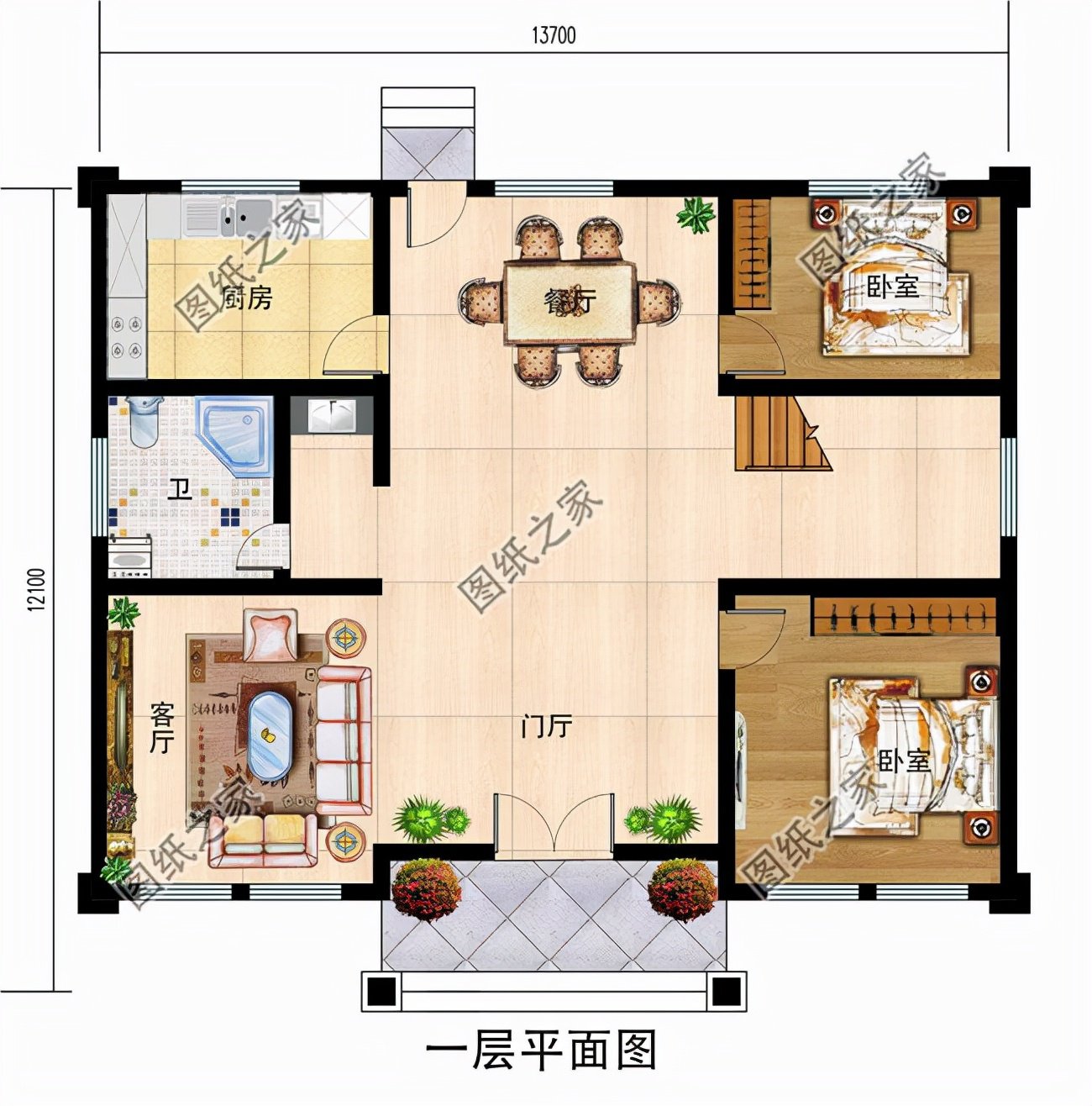 占地150二層別墅設(shè)計，夢想鄉(xiāng)村生活的標(biāo)配，父母親和小孩都愛