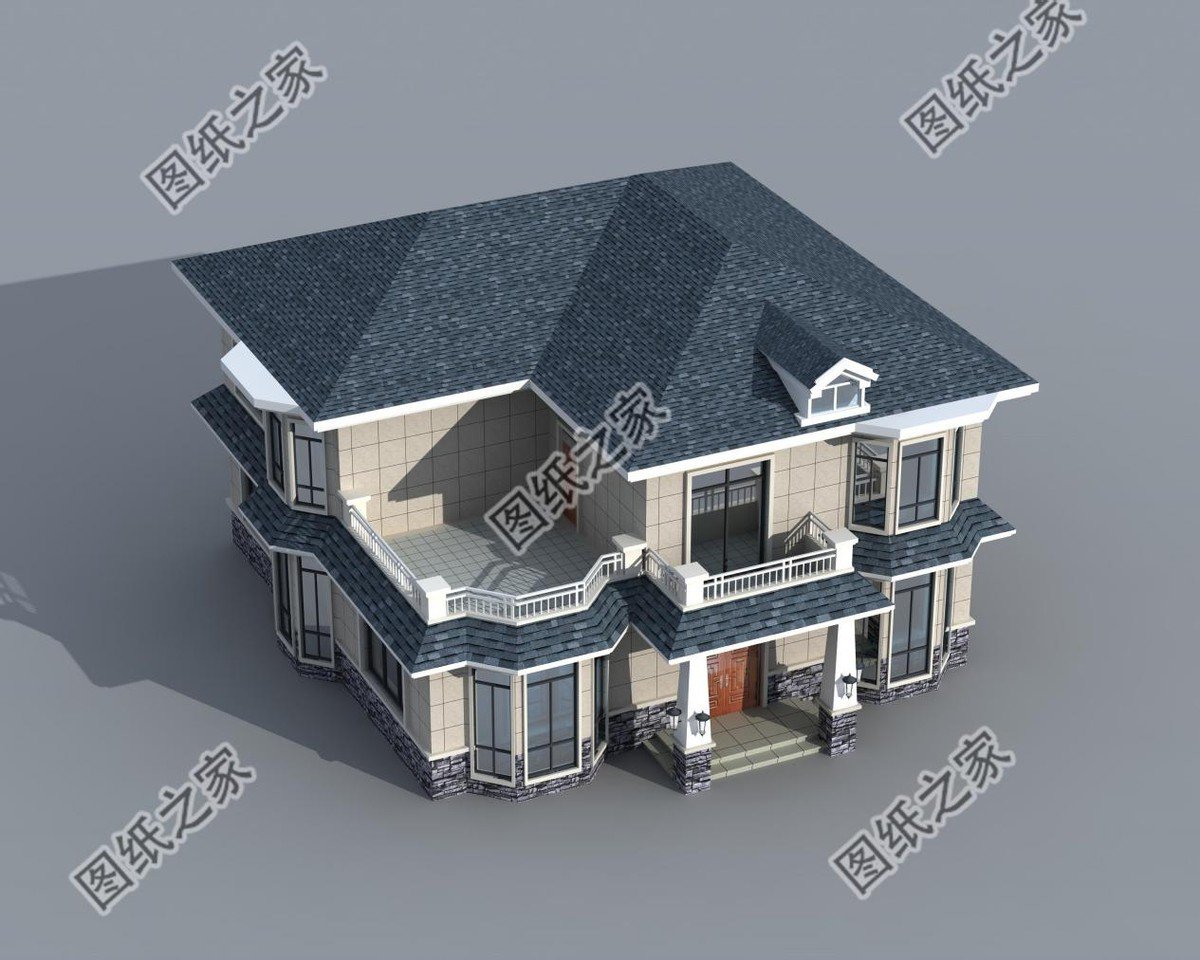 占地150二層別墅設(shè)計，夢想鄉(xiāng)村生活的標(biāo)配，父母親和小孩都愛