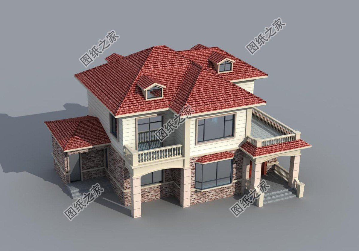 占地150二層別墅設(shè)計，夢想鄉(xiāng)村生活的標(biāo)配，父母親和小孩都愛