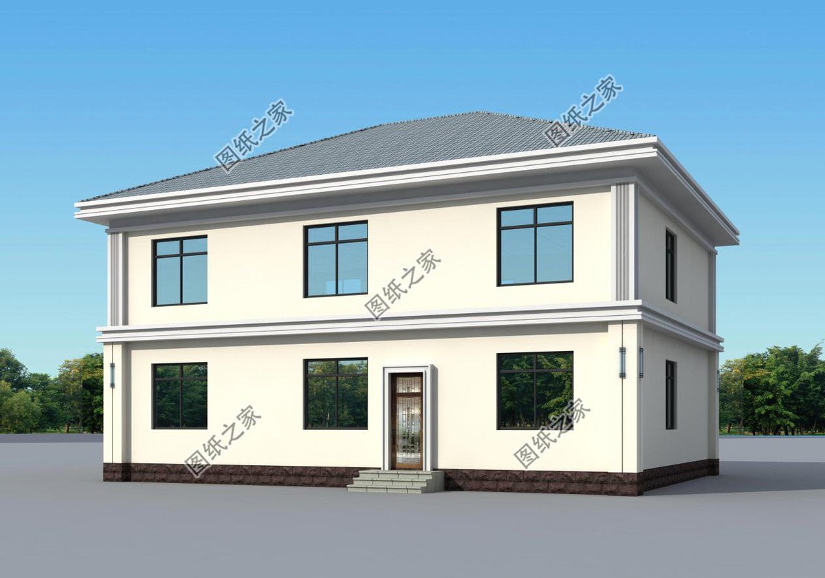 占地150二層別墅設(shè)計，夢想鄉(xiāng)村生活的標(biāo)配，父母親和小孩都愛