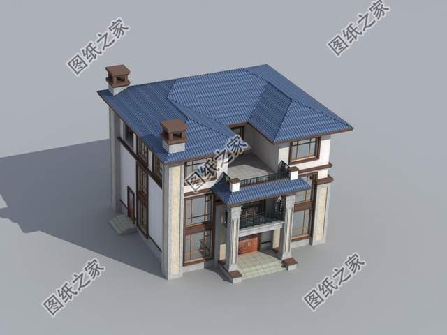 新中式三層別墅，別具一格的韻味，帶來一種文化氣息