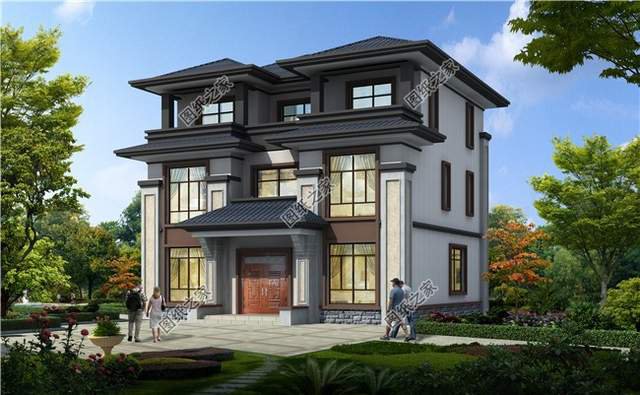 新中式三層別墅，別具一格的韻味，帶來一種文化氣息