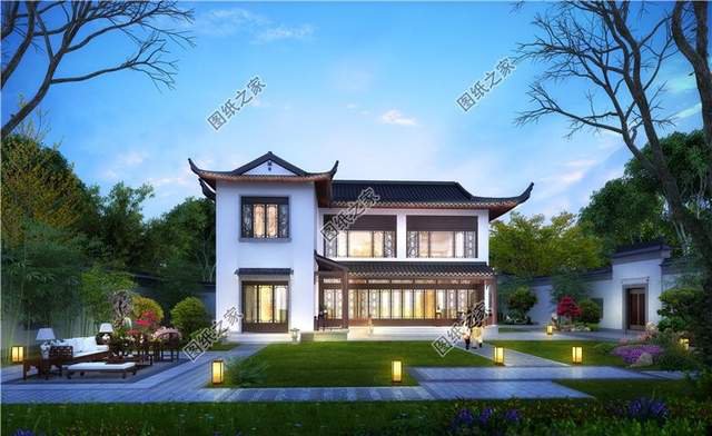 仿古別墅設(shè)計，震撼感撲面而來，顛覆您對農(nóng)村自建房的認知