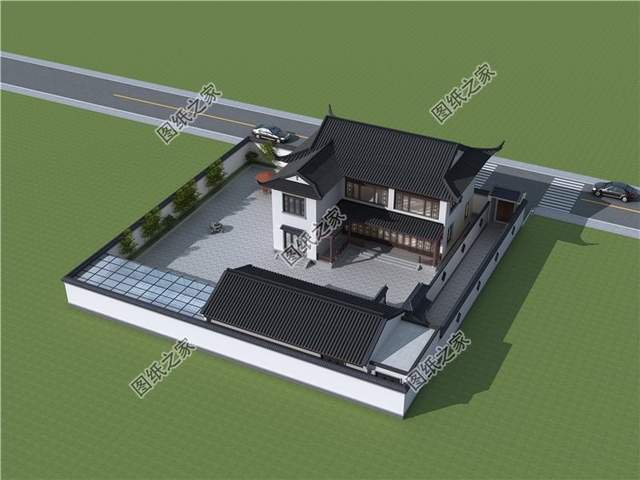 仿古別墅設(shè)計，震撼感撲面而來，顛覆您對農(nóng)村自建房的認知