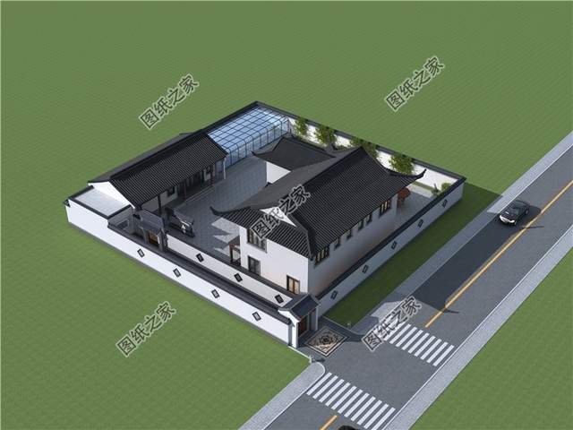 仿古別墅設(shè)計，震撼感撲面而來，顛覆您對農(nóng)村自建房的認知