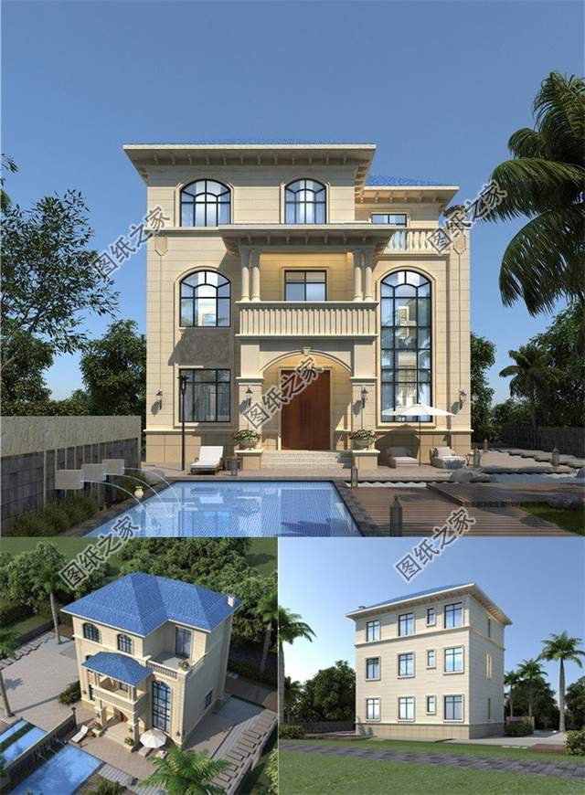 歐式風格的別墅設計，如此萬能的戶型，忍不住要看一百遍