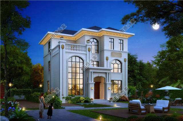 三層別墅圖紙，多窗多露臺的歐式風(fēng)格，這樣的風(fēng)格你愛上了嗎？