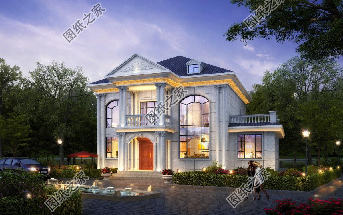 二層復(fù)式效果圖，每個(gè)人心中都有雅居，鄉(xiāng)村別墅，溫馨家園