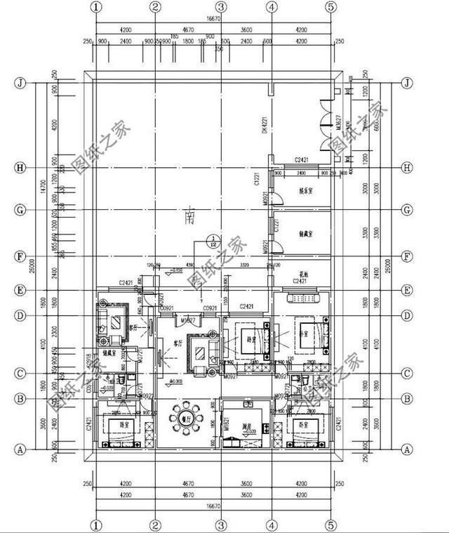一層現(xiàn)代別墅，L型戶型，突出現(xiàn)代風(fēng)格特點，時尚前衛(wèi)